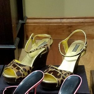 COPY - Prada Leopard Wedge Sandal, Size 9